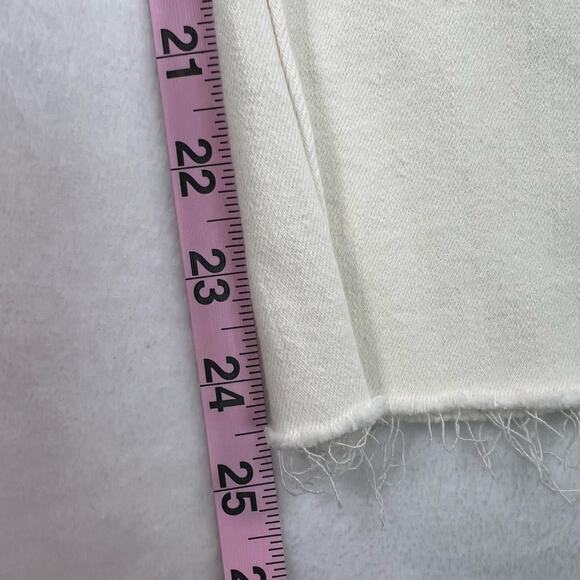 Rag and Bone Peyton Mid Rise cropped ecru white cream Jeans Size 27 - Picture 15 of 15